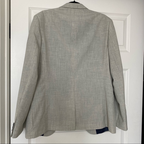 Farah skinny wedding suit jacket in cross hatch - Picture 10 of 11